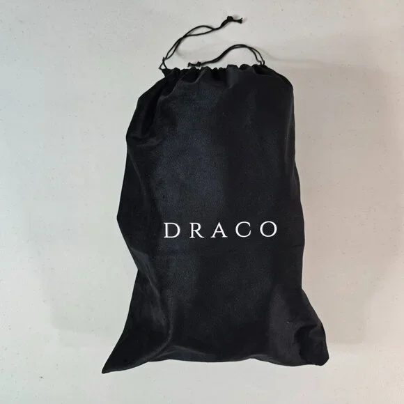 DRACO Slides Mens Shoes Size 12, 12.5, 13, 13.5 Black Sandals Bandana + Bag NEW - Picture 2 of 16